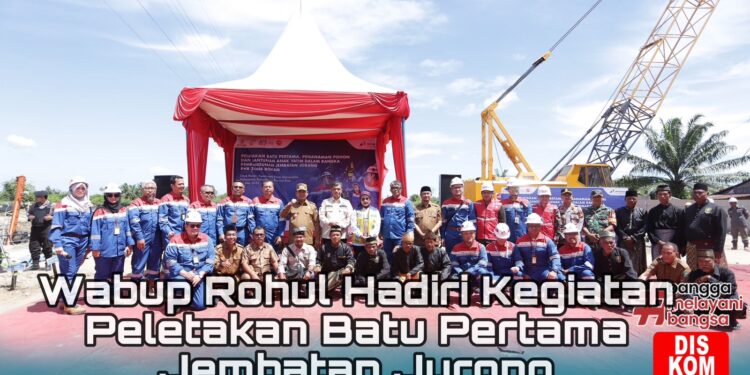 Wabup Rohul H. Syafaruddin Poti, S.H, MM Hadiri Kegiatan Peletakan Batu Pertama Jembatan Jurong.