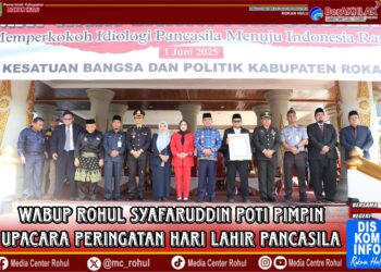 Wabup Rohul Syafaruddin Poti Pimpin Upacara Peringatan Hari Lahir Pancasila 2025