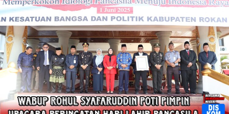 Wabup Rohul Syafaruddin Poti Pimpin Upacara Peringatan Hari Lahir Pancasila 2025