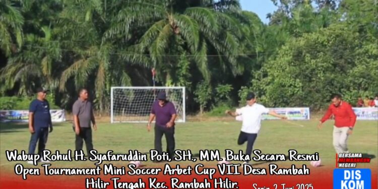 Wabup Syafaruddin Poti Buka Secara Resmi Turnamen Mini Soccer Arbet Cup VII