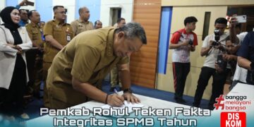 Pemkab Rokan Hulu Teken Fakta Integritas SPMB 2025: Wujudkan Penerimaan Siswa Baru yang Transparan dan Bebas Pungli