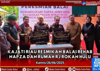 Kepala Kejati Riau Resmikan Balai Rehabilitasi Napza Adhyaksa & Rumah Restorative Justice di Rokan Hulu
