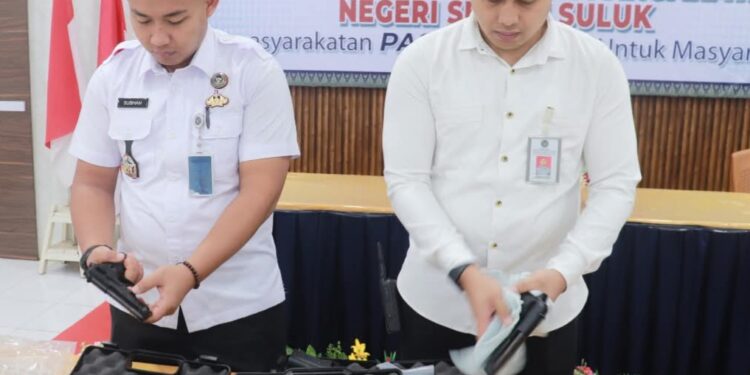 Pastikan Keamanan Maksimal, Lapas Pasir Pangaraian Laksanakan Pengecekan Senjata Api