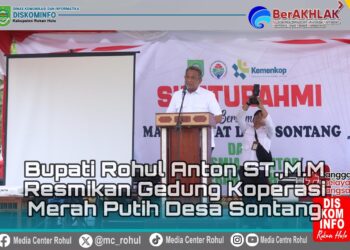 Resmikan Gedung Koperasi Merah Putih Desa Sontang, Anton : Dorong Penguatan Ekonomi Desa