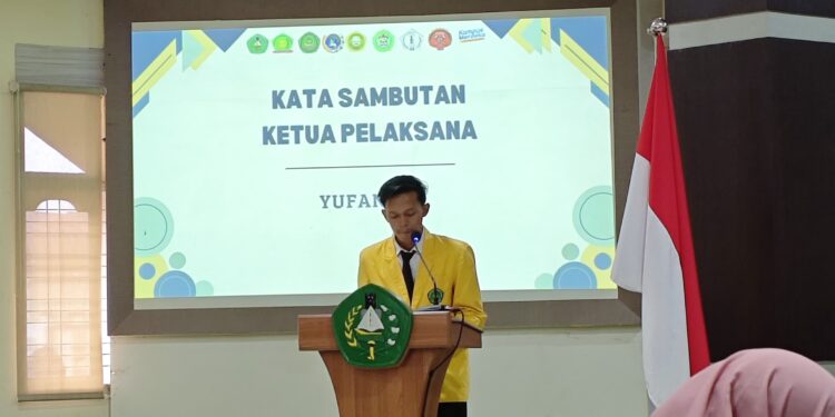 Pelantikan ormawa selingkungan fakultas pendidikan dan vokasi sukses dilaksanakan,Yufandri selaku ketua pelaksana pelantikan