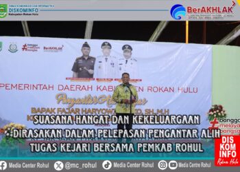Suasana Hangat Dan Kekeluargaan Dirasakan Dalam Pengantar Alih Tugas Kajari Bersama Pemkab Rohul.