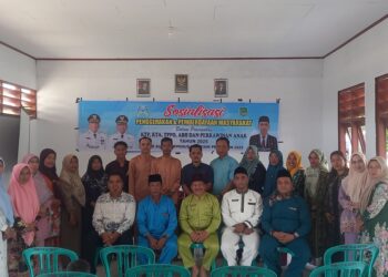 Lindungi Generasi Muda! LPAIdan Dinsos Rokan Hulu Sosialisasikan Bahaya TPPO, Kekerasan Anak, dan Pernikahan Dini di Desa Karya Mulya