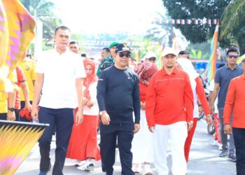 Ribuan Warga Meriahkan Jalan Santai HUT RI ke-80 di Desa Sontang”