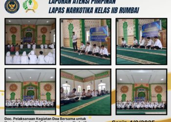 “Doa dan Cinta dari seluruh Insan Pemasyarakatan untuk Indonesia”, Lapas Narkotika Rumbai Gelar Doa Bersama 