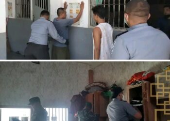 Komitmen Wujudkan Zero Halinar, Lapas Narkotika Rumbai Gelar Razia Insidentil