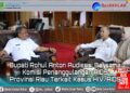 Terkait Kasus HIV/AIDS Di Rohul, Bupati Anton Audiensi Bersama Komisi Penanggulangan AIDS Provinsi Riau.