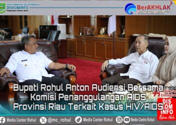 Terkait Kasus HIV/AIDS Di Rohul, Bupati Anton Audiensi Bersama Komisi Penanggulangan AIDS Provinsi Riau.