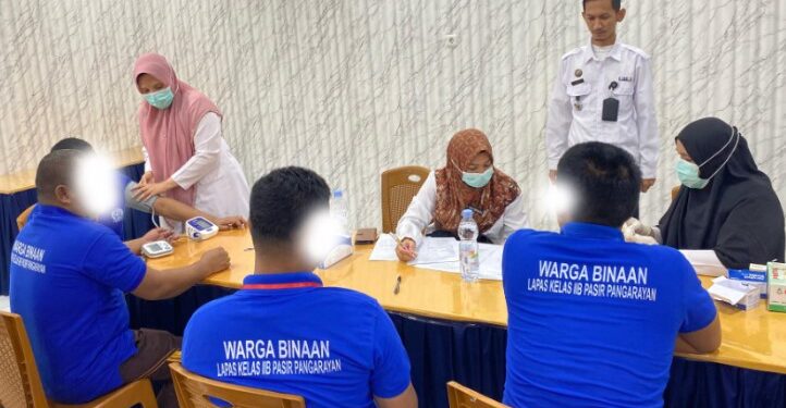 Puskesmas Rambah Gelar Skrining PTM dan Kesehatan Jiwa di Lapas Pasir Pangarayan