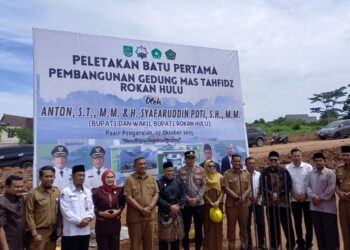 Peletakan Batu Pertama Gedung MAS Tahfidz Rokan Hulu: Awal Baru Melahirkan Generasi Qurani