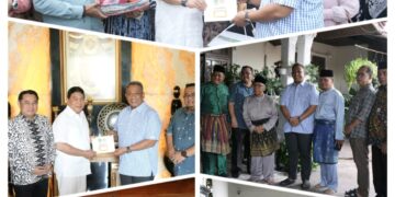 Silaturahmi Pemimpin: Pertama Kali dalam Sejarah, Bupati dan Wakil Bupati Rohul Anjangsana ke Para Pemimpin Terdahulu