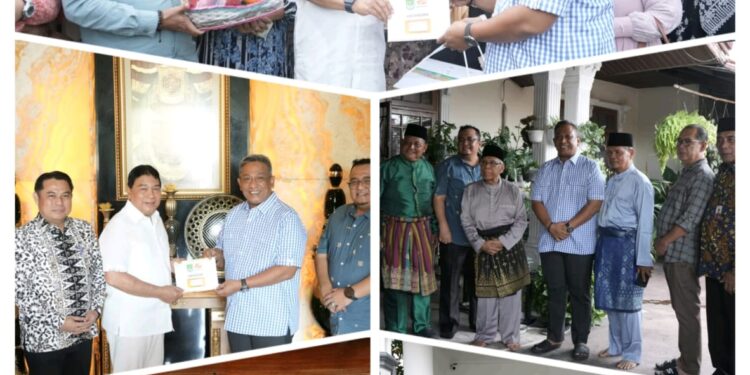 Silaturahmi Pemimpin: Pertama Kali dalam Sejarah, Bupati dan Wakil Bupati Rohul Anjangsana ke Para Pemimpin Terdahulu