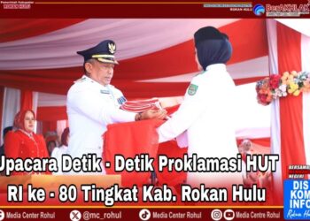 Upacara Penurunan Bendera Peringatan HUT Ke – 80 RI Berlangsung Khidmat
