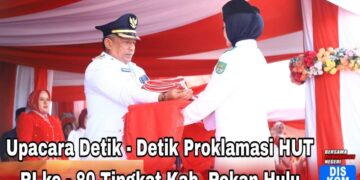 Upacara Penurunan Bendera Peringatan HUT Ke – 80 RI Berlangsung Khidmat
