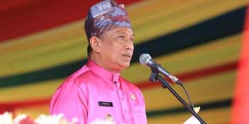 Rintik Hujan Tidak Mengurangi Semangat Kebersamaan Dalam Upacara Peringatan Hari Jadi Kabupetan Rokan Hulu Ke-26