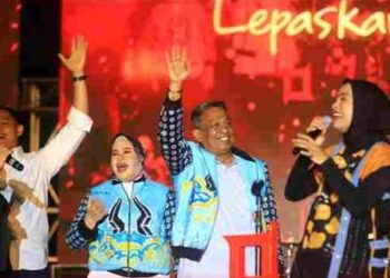 Ribu Warga Padati Malam Puncak HUT ke-26 Rokan Hulu, Rayola dan Kotak Guncang Panggung Pesta Rakyat