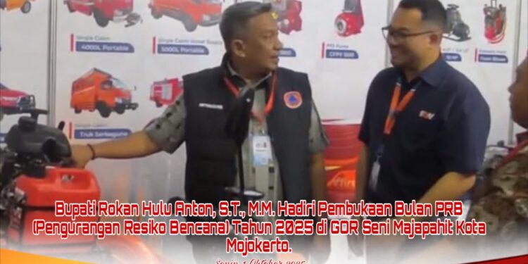 Pembukaan Bulan PRB 2025 di Mojokerto, Bupati Rohul : Bulan PRB Momentum Perkuat Sinergi Mitigasi Bencana