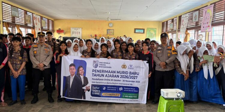 Polsek Kunto Darussalam Ajak Siswa SMPN 1 Raih Masa Depan Gemilang di SMK Kemala Taruna Bhayangkara