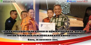 Rohul Buktikan Kiprah di Dunia Penyiaran, Bupati Anton Terima Dua Penghargaan KPID
