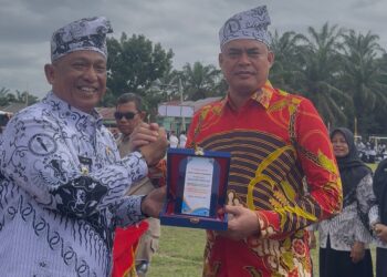 Zulfahrianto, S.E Terima Penghargaan sebagai Tokoh Pemerhati Pendidikan Kecamatan Bonai Darussalam