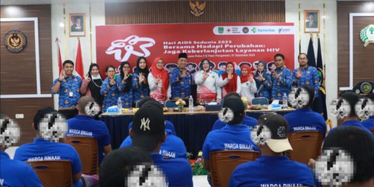 Lapas Pasir Pangarayan Gelar Peringatan Hari AIDS Sedunia 2025: Istri Bupati Rokan Hulu Tinjau Pelaksanaan Kegiatan
