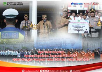 Perkuat Sinergitas, Polres Rokan Hulu Gelar Apel Pasukan Operasi Lilin Lancang Kuning 2025