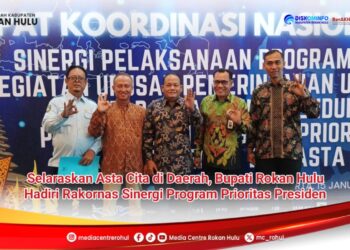 Selaraskan Asta Cita di Daerah, Bupati Rokan Hulu Hadiri Rakornas Sinergi Program Prioritas Presiden