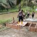 Gotong Royong Polsek Kabun dan Warga, Jembatan Titi Desa Giti Segera Rampung