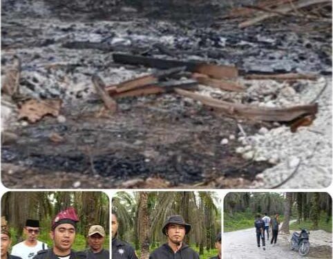Ratusan OTK Bakar Pos Jaga, Massa Padati Eks PT Torganda