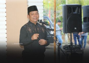 Safari Ramadan di Rambah Hilir, Wabup Rohul Salurkan Bantuan dan Perkuat Silaturahmi di Masjid Nurul Huda