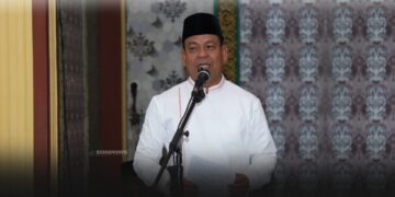 Safari Ramadan ke-3 di Tambusai, Wabup Rohul Siap Bangun Pondasi Menara Masjid Al-Mutaqin