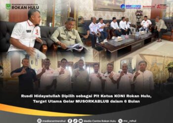 Rusdi Hidayatullah Dipilih sebagai Plt Ketua KONI Rokan Hulu, Target Utama Gelar MUSORKABLUB dalam 6 Bulan