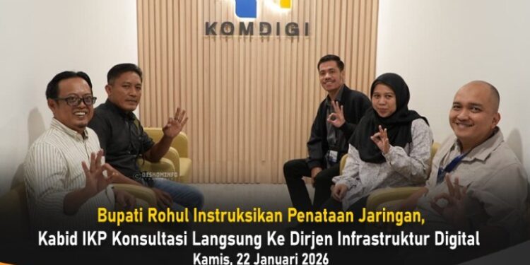 Bupati Rohul Instruksikan Penataan Jaringan, Kabid IKP Konsultasi Langsung ke Dirjen Infrastruktur Digital