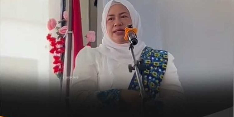 Ketua TP. PKK Rokan Hulu Hadiri Penyaluran 165 Paket Bantuan di Kegiatan BKMT Ujung Batu