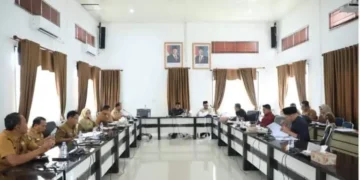 DPRD kabupaten Rokan Hulu menggelar Rapat Dengar Pendapat Komisi II dengan BPKAD, BAPENDA dan Disperindag Rohul tentang Tunda Salur DBH Provinsi Riau tahun 2024, 2025