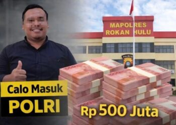 Dilansir dari Riauexp0se.com: Janji Lolos Bintara Polri, Warga Rohul Rugi Rp230 Juta
