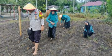 Polsek Kunto Darussalam Perkuat Gerakan Polisi Cinta Petani di Desa Pasir Luhur