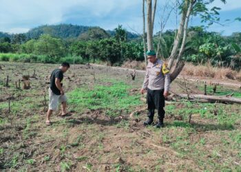 Polsek Rokan IV Koto Perkuat Swasembada Pangan di Cipang Kiri Hulu