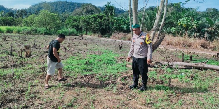 Polsek Rokan IV Koto Perkuat Swasembada Pangan di Cipang Kiri Hulu