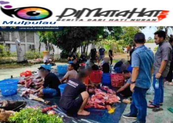 Lapas Pasir Pengaraian Laksanakan Penyembelihan Hewan Kurban, Wujud Kepedulian dan Kebersamaan di Hari Raya Idul Adha 1447 H