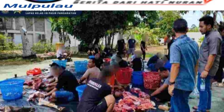 Lapas Pasir Pengaraian Laksanakan Penyembelihan Hewan Kurban, Wujud Kepedulian dan Kebersamaan di Hari Raya Idul Adha 1447 H