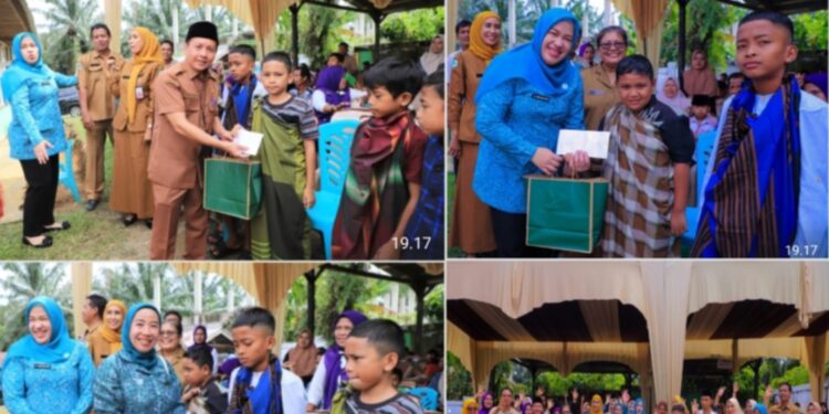 Pimpin Langsung, Ketua TP PKK Rohul Tinjau Khitanan Massal dan IVA Test di Rambah Samo, Lanjut Beri Pembinaan di Aula Camat