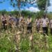 Polsek Rambah Monitoring Perkembangan Tanaman Jagung tang akan di Panen di Desa Kaiti dalam Rangka Swasembada Pangan
