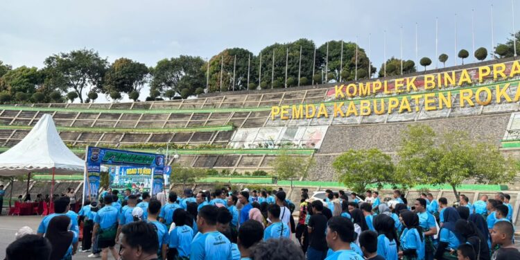 Sambut Hari Bhayangkara ke-80, Polres Rohul Dukung Riau Bhayangkara Run 2026 dan Gaungkan Semangat Green Policing