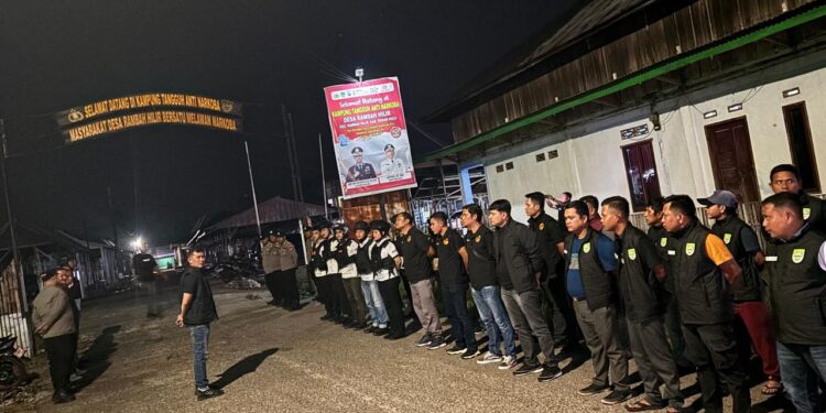 Patroli Skala Besar di Rambah Hilir, Polres Rokan Hulu Perkuat Komitmen Wujudkan Kampung Bebas Narkoba
