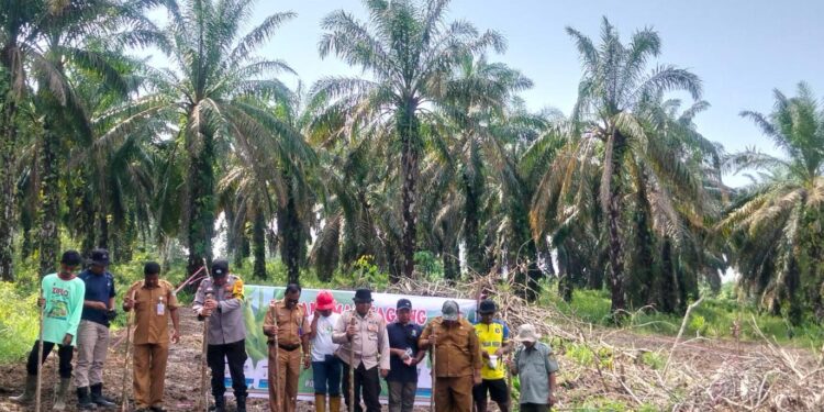 Polsek Rokan IV Koto Kawal Penanaman Jagung Kuartal II di Desa Air Panas , Perkuat Swasembada Pangan Nasional